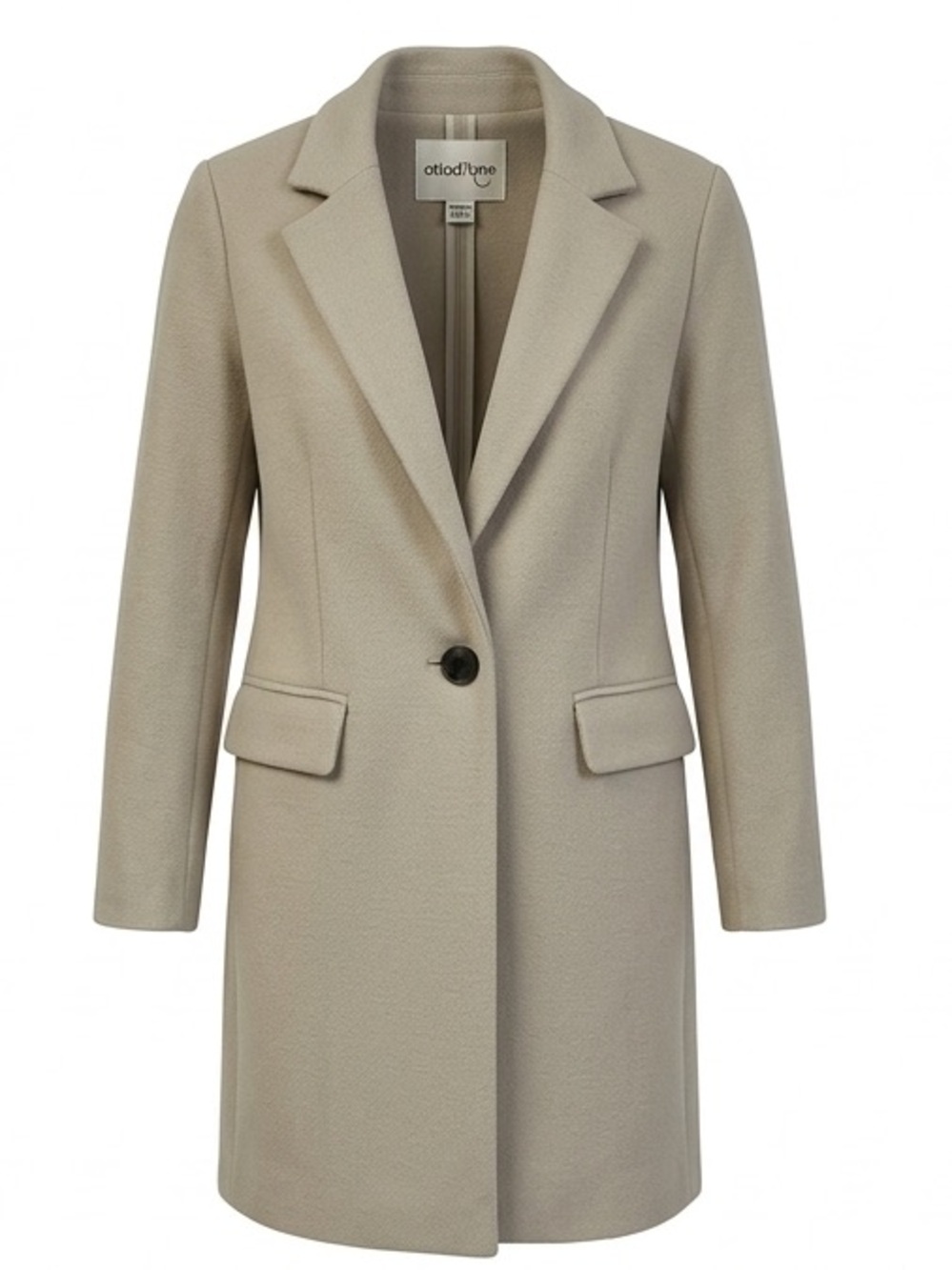 ottod'Ame Beige Tailored Trench Coat Single Button Made in Italy XS / 2